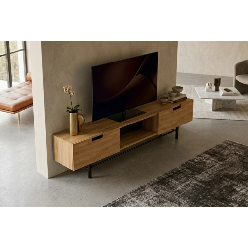 Szafka RTV-24 Drewno Lite Dąb Loft Lakier Rozmiary od 100 cm do 200 cm PREMIUM